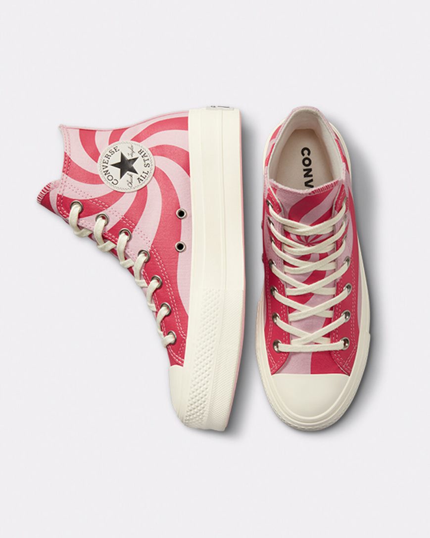 Women's Converse Chuck Taylor All Star Lift Color Candy High Top Platform Shoes Orange Pink | AU 3C619N